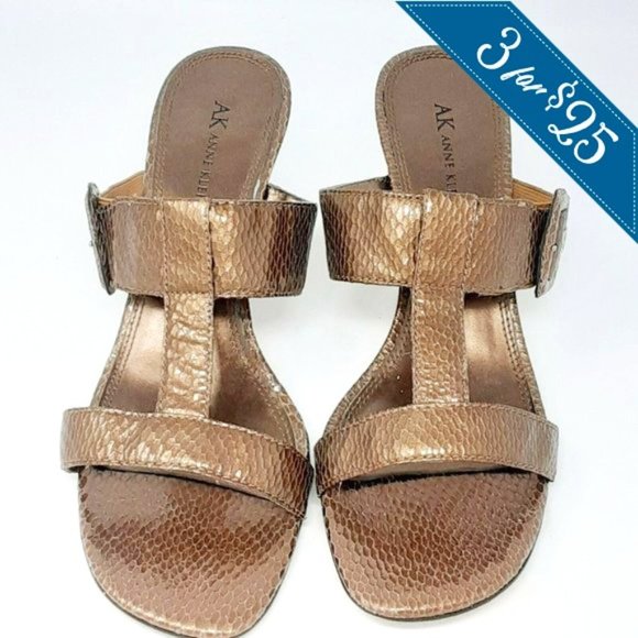 Anne Klein Shoes - 3/$25💦Anne Klein Sandals SIZE 9.5 Heels Snakeskin